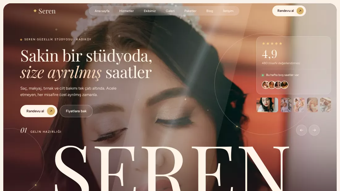 Seren güzellik salonu teması