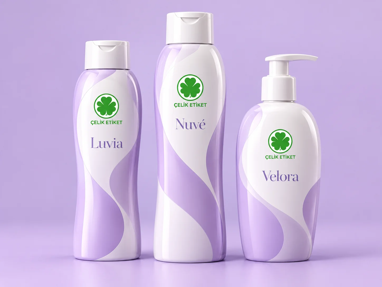 Şampuan şişesi — Çelik Etiket shrink sleeve etiket
