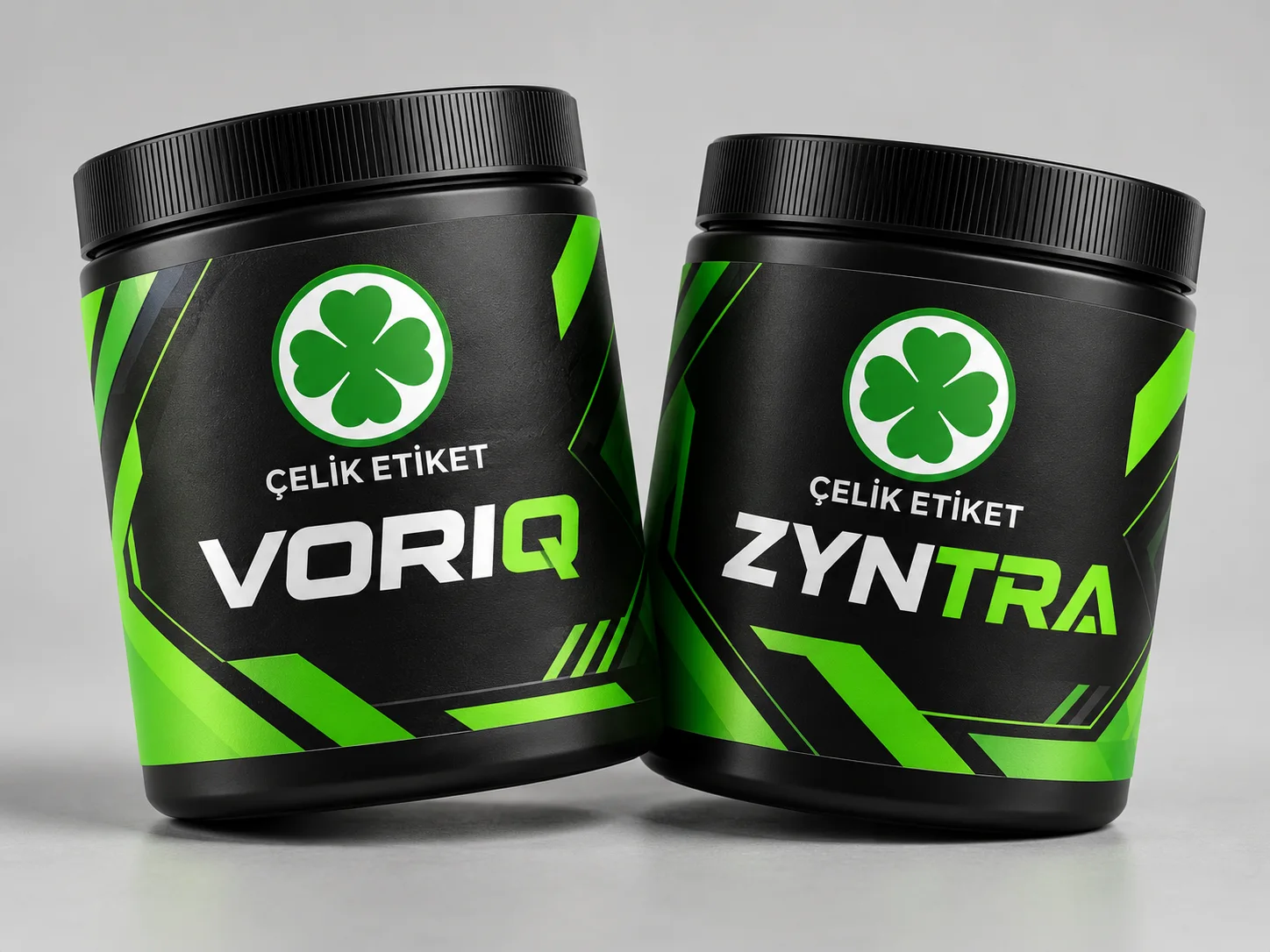 Takviye kavanozu — Çelik Etiket shrink sleeve etiket